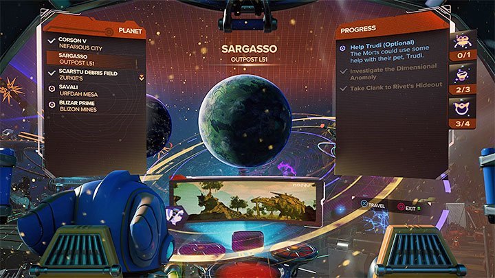 Diese optionale Mission auf Sargasso ist bei Ihrem ersten Besuch auf dem Planeten nicht verfügbar - Ratchet & Clank Rift Apart: Return to Sargasso, Trudi - Komplettlösung - Sargasso - Ratchet & Clank Rift Apart Guide