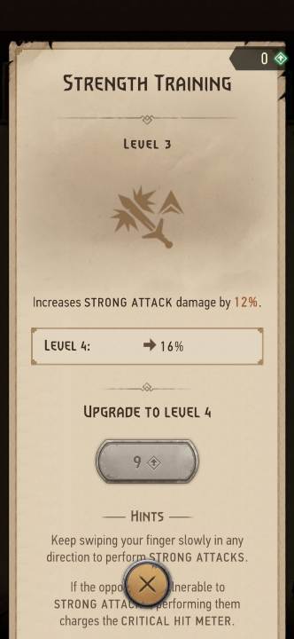Effekt: Erhöht den Schaden starker Angriffe - The Witcher Monster Slayer: Skills - Combat - Skills - Witcher Monster Slayer Guide