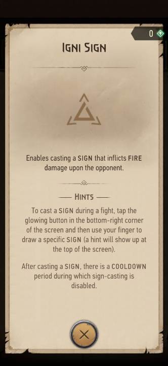 Effekt: Ermöglicht es Ihnen, ein Zeichen zu wirken, das Feuerschaden verursacht - The Witcher Monster Slayer: Fähigkeiten - Zeichen - Fähigkeiten - Witcher Monster Slayer Guide