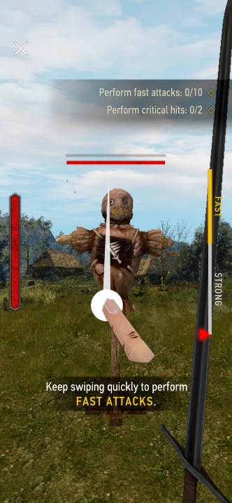 Im Tutorial musst du - The Witcher Monster Slayer: Combat - Tutorial und Training - Fight - The Witcher - Guide zum Spiel ausführen