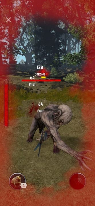 Die kritische Trefferanzeige sinkt, wenn Sie Schaden erleiden - The Witcher Monster Slayer: Combat - Benutzeroberfläche - Fight - Witcher Monster Slayer Guide