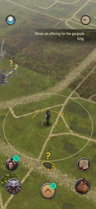 Sobald Sie die Inschrift auf dem Obelisken gelesen haben, erscheinen drei Punkte auf der Karte - The Witcher Monster Slayer: A Joint Venture - Komplettlösung - Übergangsbeschreibung - Witcher Monster Slayer Guide