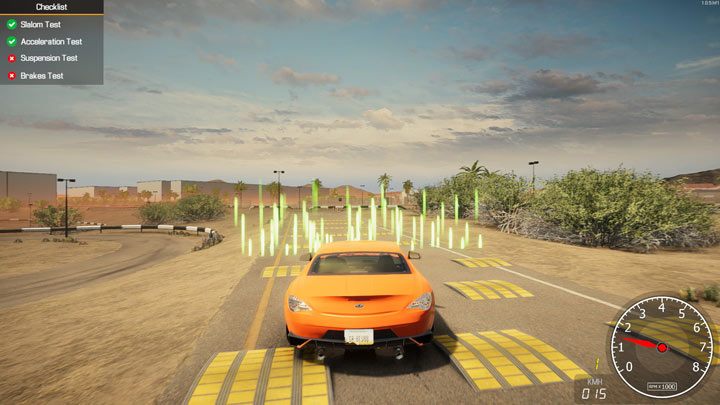 Als nächstes müssen Sie über die Unebenheiten der Straße fahren - Car Mechanic Simulator 2021: Test Track - Locations - Car Mechanic Simulator 2021 Guide