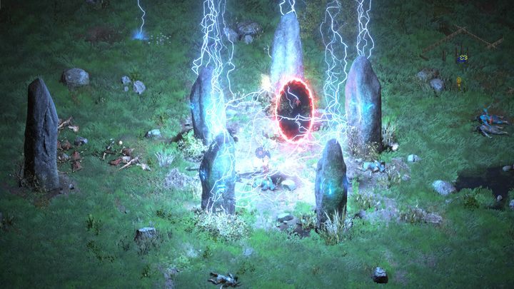 Nachdem Sie mit Akara gesprochen haben, können Sie die Schriftrolle lesen, um zu erfahren, in welcher Reihenfolge Sie mit den Steinen im Steinfeld interagieren - Diablo 2 Resurrected: Die Suche nach Kain - Komplettlösung - Akt 1 - Diablo 2 Resurrected Guide