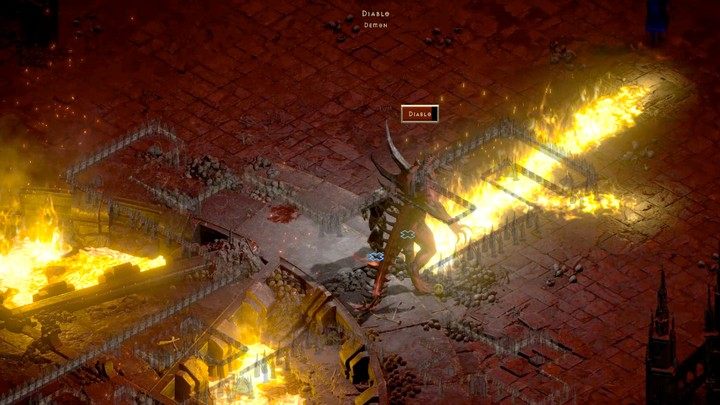 Wenn es um Feuerangriffe geht, besteht man darin, eine Flammenwelle in alle Richtungen auszustoßen - Diablo 2 Resurrected: Terrors End - Komplettlösung - Akt 4 - Diablo 2 Resurrected Guide