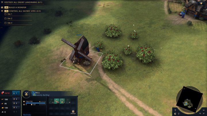 Lebensmittel werden in Mühlen gelagert, die Sie in e - Age of Empires 4: Ressourcen - Grundlagen - Age of Empires 4-Leitfaden aufrüsten können