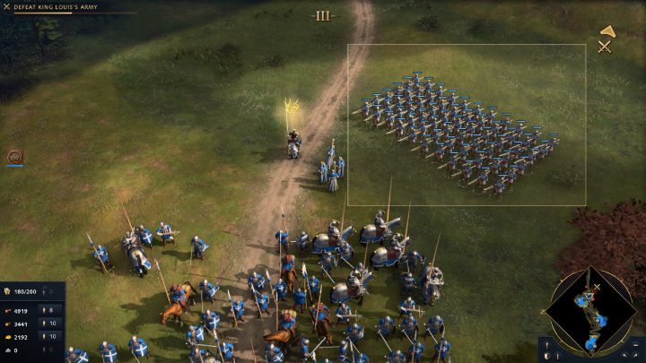 Platzieren Sie die ausgewählten Einheiten neben und markieren Sie sie - Age of Empires 4: Armies - wie erstelle ich Gruppen?  - FAQ - Age of Empires 4-Leitfaden