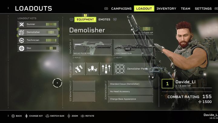Demolisher ist eine Klasse, die auf totale Zerstörung ausgelegt ist - Aliens Fireteam Elite: Charakterklassen - Grundlagen - Aliens Fireteam Elite Guide