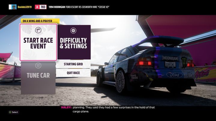 Zu Beginn des Rennens haben Sie die Möglichkeit, die Einstellungen und den Schwierigkeitsgrad zu ändern - Forza Horizon 5: Credits verdienen - So verdienen Sie schnell - Anleitung - Forza Horizon 5 Anleitung