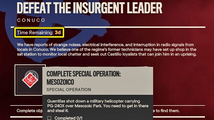 Es ist wichtig zu beachten, dass die Aufstände auf Echtzeit basieren, i - Far Cry 6: Insurgency Leaders - Basics - Far Cry 6 Guide
