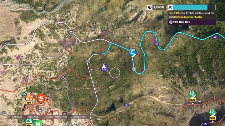 Die Scheune selbst befindet sich in der Nähe des Vulkans La Gran Caldera (obere linke Ecke der Karte) - Forza Horizon 5: Alle Scheunenfunde - Liste - Guide - Forza Horizon 5 Guide
