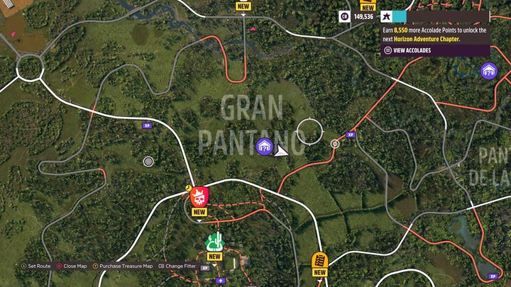 Um diesen Scheunenfund zu erhalten, müssen Sie zu Gran Pantano gehen - Forza Horizon 5: Alle Scheunenfunde - Liste - Guide - Forza Horizon 5 Guide