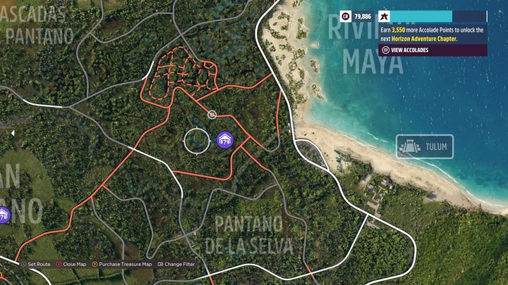 Der letzte Scheunenfund befindet sich im östlichen Teil der Karte, nördlich von Pantano De La Selva - Forza Horizon 5: Alle Scheunenfunde - Liste - Guide - Forza Horizon 5 Guide