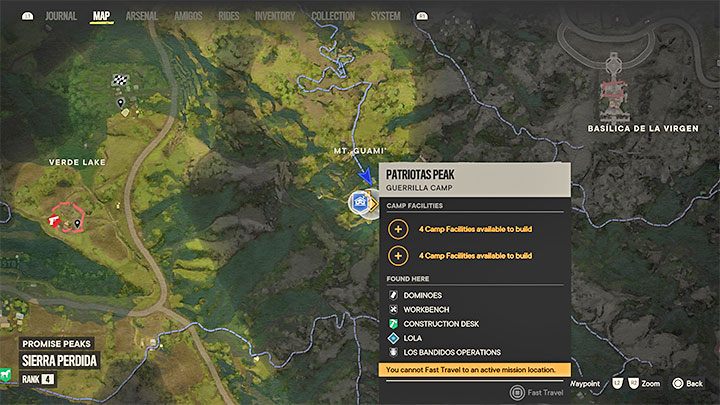 Patriotas Peak ist ein Rebellenversteck in der Region El Este - Far Cry 6: Guerillacamps und ihre Erweiterung - Grundlagen - Far Cry 6 Guide