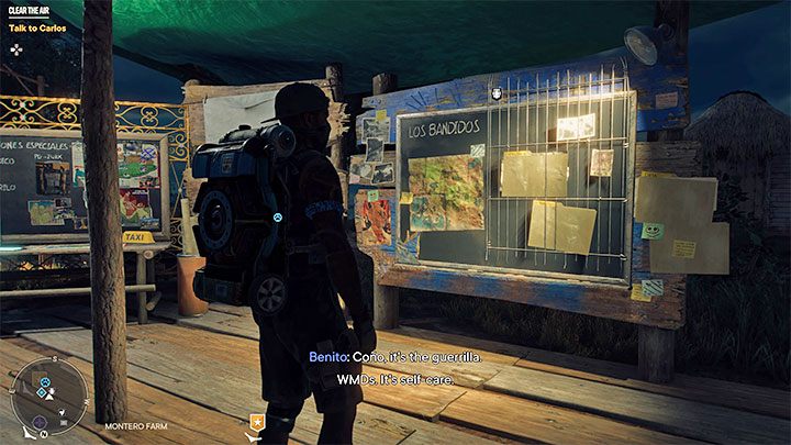 In den Verstecken finden Sie Schwarze Bretter mit Los Bandidos-Operationen, die wir auf einer separaten Seite des Leitfadens ausführlicher beschrieben haben - Far Cry 6: Guerilla-Lager und ihre Erweiterung - Grundlagen - Far Cry 6-Leitfaden