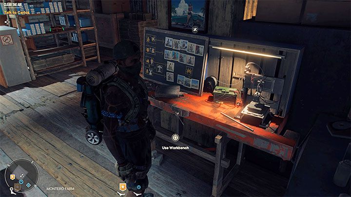 Jedes Versteck enthält eine Werkbank, mit der Sie zur Erinnerung Ihre Ausrüstung und Fahrten (einzigartige Fahrzeuge) ändern und aufrüsten können - Far Cry 6: Guerilla-Lager und ihre Erweiterung - Grundlagen - Far Cry 6-Leitfaden