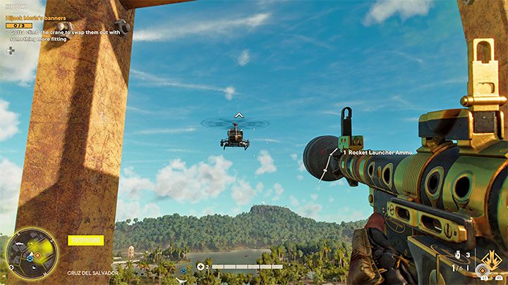 Versuchen Sie, wenn möglich, die Trägerraketen zu verwenden, wenn der Hubschrauber Sie noch nicht entdeckt hat. Andernfalls kann der Pilot des Hubschraubers den Raketen ausweichen - Far Cry 6: Helikopter - wie kann man zerstören?  - FAQ - Far Cry 6-Leitfaden