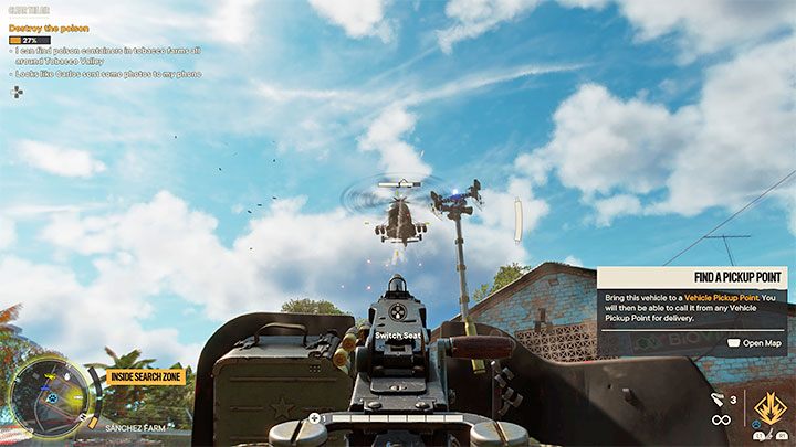 An einigen Orten, an denen Helikopter auftauchen, können Sie auf stationäre Maschinengewehre (auch auf Fahrzeugen) stoßen - Far Cry 6: Helicopters - Wie zerstört man?  - FAQ - Far Cry 6-Leitfaden