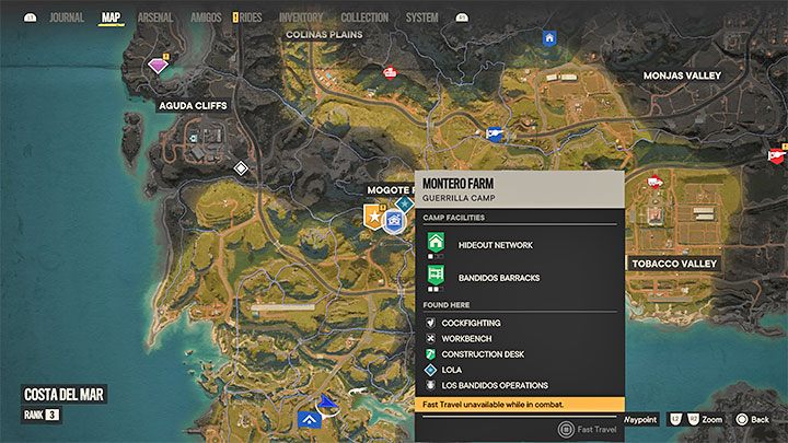 Das Spiel kann Sie vorübergehend daran hindern, die Schnellreise zu aktivieren, wenn - Far Cry 6: Schnellreise - wie entsperrt und verwendet man?  - FAQ - Far Cry 6-Leitfaden