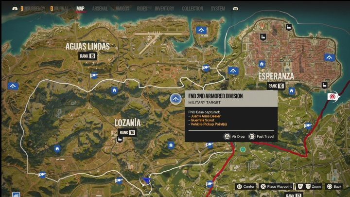 Sie werden auf 6 FND-Stützpunkte in der Madrugada-Region stoßen – Far Cry 6: Madrugada – alle Sammlerstücke und Geheimnisse, Liste – Weltatlas – Far Cry 6 Guide