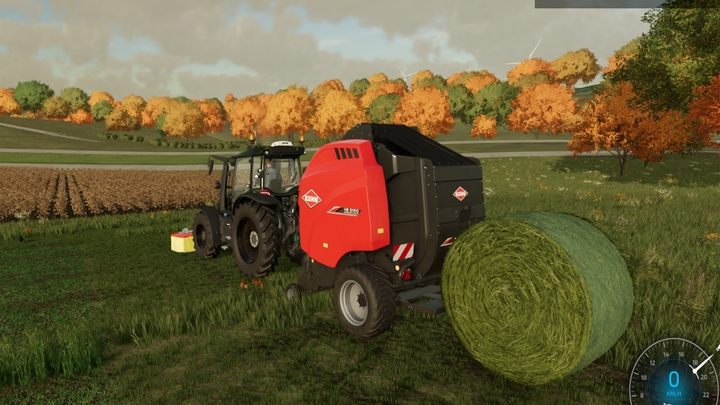 Die zweite Option ist das Abschöpfen: Sie können mehr darüber auf der nächsten Seite für Ballenpressen lesen - Landwirtschafts-Simulator 22: Gras säen und mähen - Gras, Heu und Silage - Landwirtschafts-Simulator 22-Leitfaden