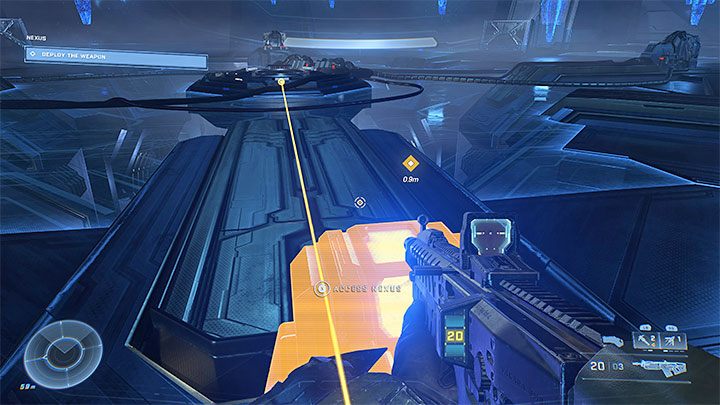 Gehen Sie nach der Fahrt zur neuen markierten Tür – Halo Infinite: Nexus – Komplettlösung – Hauptmissionen – Halo Infinite Guide