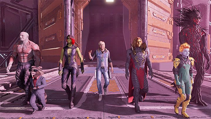 Nachdem die Schlacht gewonnen ist, beginnt eine Zwischensequenz, die den siegreichen Marsch der Helden darstellt – Guardians of the Galaxy: Kapitel 15 – Komplettlösung, Lösung – Komplettlösung – Guardians of the Galaxy Guide