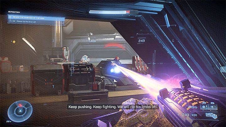 Auf der neuen Etage müssen Sie weitere Schlachten schlagen – Halo Infinite: Repository – Komplettlösung – Hauptmissionen – Halo Infinite Guide