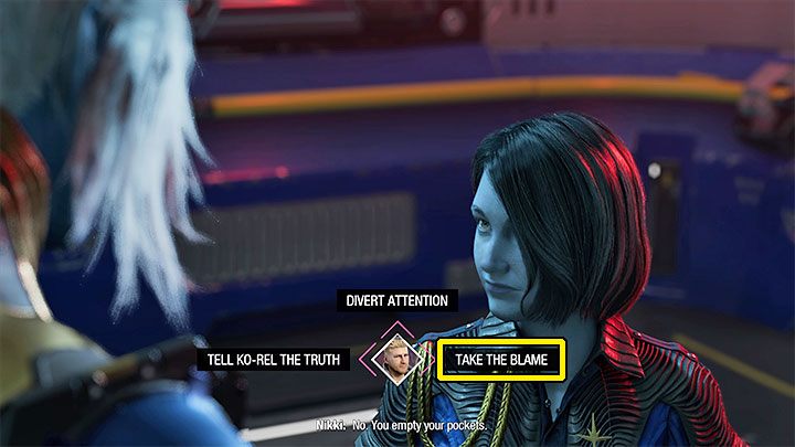 Option 2 setzt voraus, dass Nikki i - Guardians of the Galaxy: Wichtige Entscheidungen - Kapitel 2 - Wichtige Entscheidungen - Guardians of the Galaxy Guide unterstützt wird