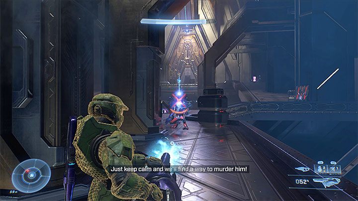 Achten Sie auf dem Weg nach vorne zusätzlich zu den oben genannten Wächtern auf die Feinde, die stationäre Waffen bedienen - Halo Infinite: Silent Auditorium - Komplettlösung - Hauptmissionen - Halo Infinite Guide
