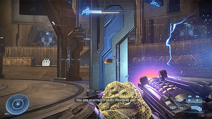 Das Vermeiden der Angriffe von Harbinger kann leider problematisch sein - Halo Infinite: Silent Auditorium - Komplettlösung - Hauptmissionen - Halo Infinite Guide