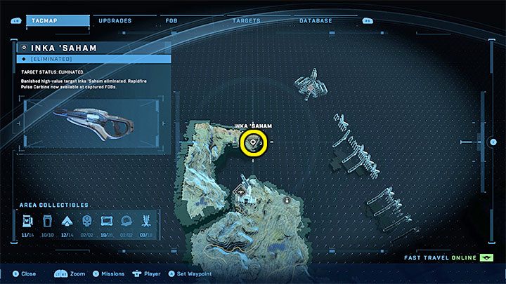 Sie finden das Ziel in der nördlichen Ecke der Karte, nördlich von Outpost Tremonius – Halo Infinite: Hochwertige Ziele – Komplettlösung – Nebenaufgaben – Halo Infinite Guide