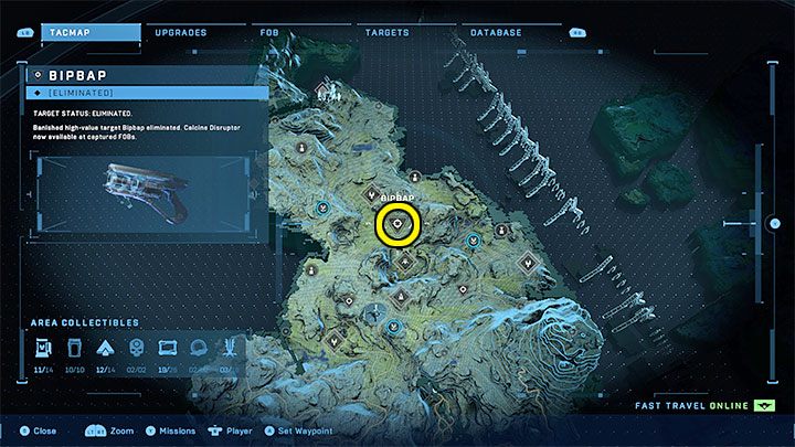 Sie finden das Ziel im nordwestlichen Abschnitt der Weltkarte – Halo Infinite: Hochwertige Ziele – Komplettlösung – Nebenaufgaben – Halo Infinite Guide