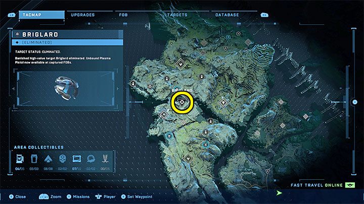Sie finden das Ziel im westlichen Teil der Weltkarte – Halo Infinite: Hochwertige Ziele – Komplettlösung – Nebenaufgaben – Halo Infinite Guide