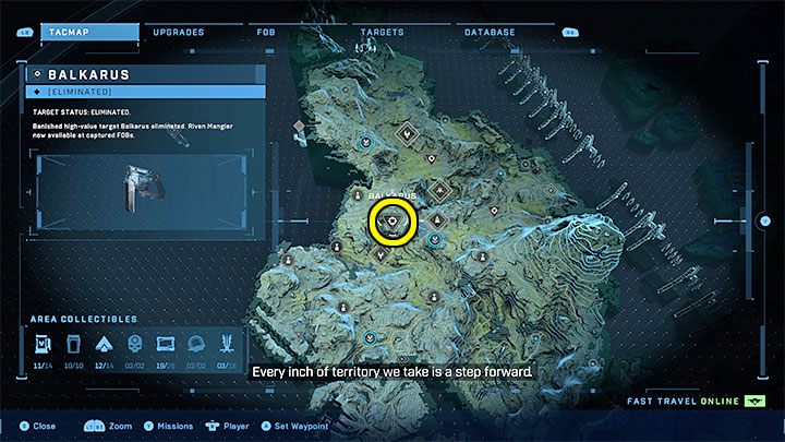 Sie finden das Ziel im nordwestlichen Abschnitt der Weltkarte – Halo Infinite: Hochwertige Ziele – Komplettlösung – Nebenaufgaben – Halo Infinite Guide