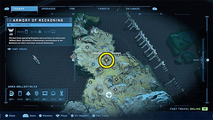 Die feindliche Basis befindet sich im nordwestlichen Teil der Weltkarte – Halo Infinite: Banished Outposts – Walkthrough – Zusätzliche Aufgaben – Halo Infinite Guide