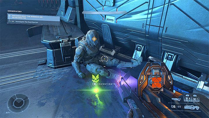 Sie finden dieses Gadget in der Hauptmission namens Conservatory, nachdem Sie die Leiche des Spartaners erreicht haben – Halo Infinite: Upgrades – neue Gadgets – Grundlagen – Halo Infinite Guide