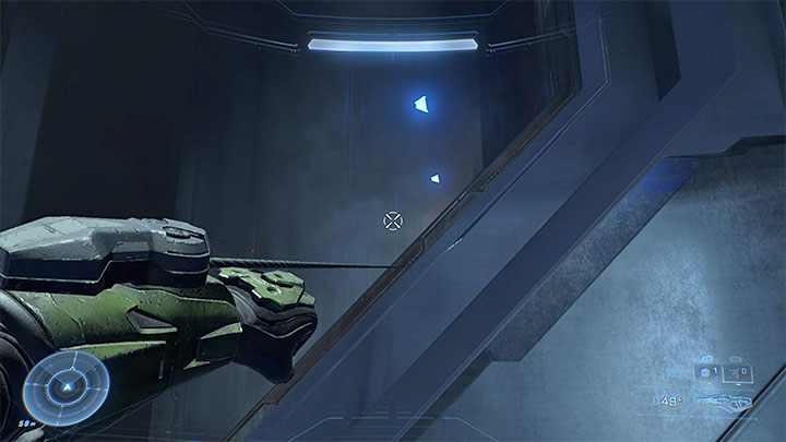 Verwenden Sie den Rope Launcher auf den Säulen, um sie nach oben zu klettern – Halo Infinite: Cowbell, 2. Schädel (Foundation) – wo zu finden?  - Schädel - Halo Infinite Guide