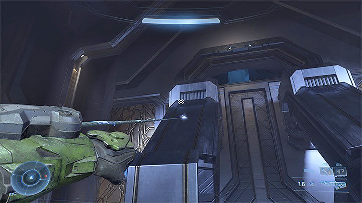Verwenden Sie im neuen Raum den Grappleshot, um auf eine höhere Ebene aufzusteigen - Halo Infinite: Grunt Birthday Party, 4. Schädel (Repository) - wo zu finden?  - Schädel - Halo Infinite Guide