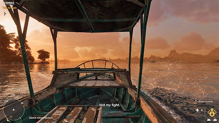 Um das versteckte Ende zu sehen, steigen Sie in das Boot und segeln Sie einfach vom Guerilla-Versteck weg – Far Cry 6: The Guerilla – Walkthrough – Operations – Prolog – Far Cry 6 Guide