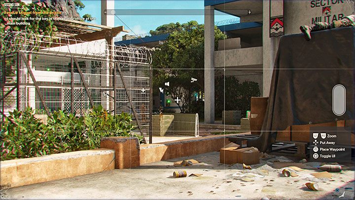 Sobald Sie die Kontrolle über den Protagonisten wiedererlangt haben, befinden Sie sich im Gefängnis der ehemaligen Gabriel Castillo Public School – Far Cry 6: Second Son – Komplettlösung – Operationen – Madrugada – Far Cry 6 Guide