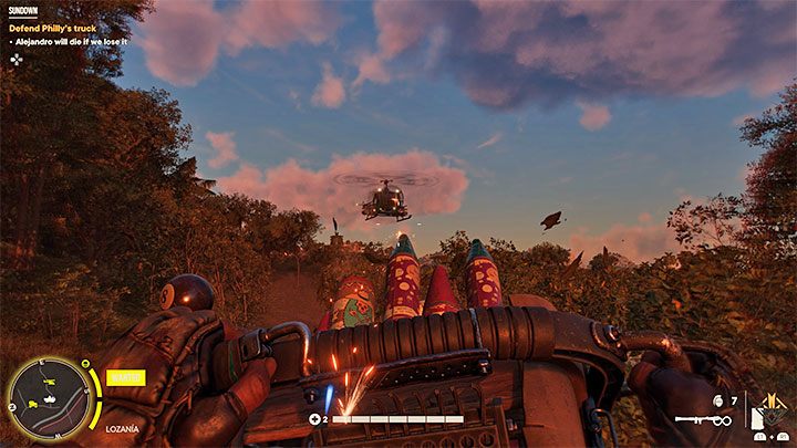 Im späteren Teil der Jagd müssen Sie sich gegen 2 Hubschrauber verteidigen – Far Cry 6: Sundown – Walkthrough – Operations – Madrugada – Far Cry 6 Guide