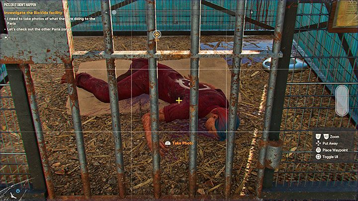 Für das zweite Foto müssen Sie den Bereich mit den Käfigen erkunden, in denen die Versuchspersonen eingesperrt waren – Far Cry 6: Bilder oder es ist nicht passiert – Komplettlösung – El Este – Far Cry 6 Guide