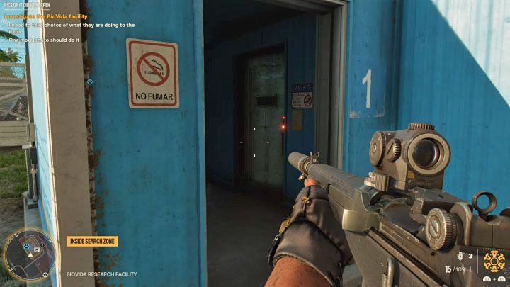 Das letzte dritte Foto erfordert, dass Sie in das Hauptgebäude gelangen, aber leider sind seine Türen verschlossen – Far Cry 6: Bilder oder es ist nicht passiert – Komplettlösung – El Este – Far Cry 6 Guide