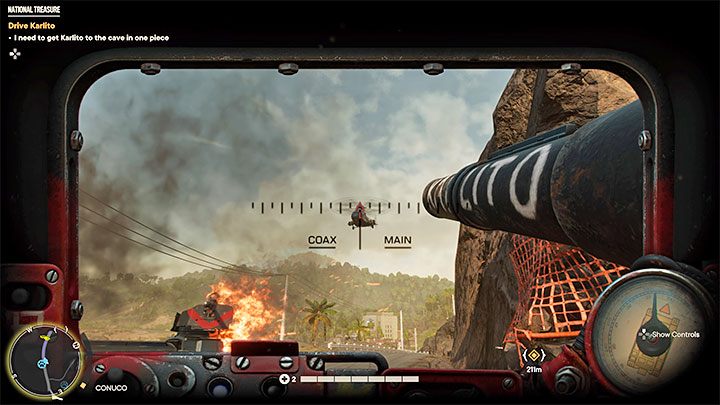 Ihre Aufgabe ist es, den Karlito zu fahren, während er von feindlichen Streitkräften verfolgt wird – Far Cry 6: National Treasure – Komplettlösung – El Este – Far Cry 6 Guide