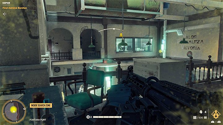Im angrenzenden Raum werden Sie einen Feind bemerken, der Schutzausrüstung trägt, aber Sie können den Raum nicht sofort betreten – Far Cry 6: Harpoon – Komplettlösung – El Este – Far Cry 6 Guide