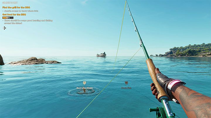 3) Wenn es Ihnen nichts ausmacht zu fischen, finden Sie eine Fischerei auf der Insel und beginnen Sie mit der Verwendung einer Angelrute – Far Cry 6: Unser Recht auf Party – Komplettlösung – El Este – Far Cry 6 Guide