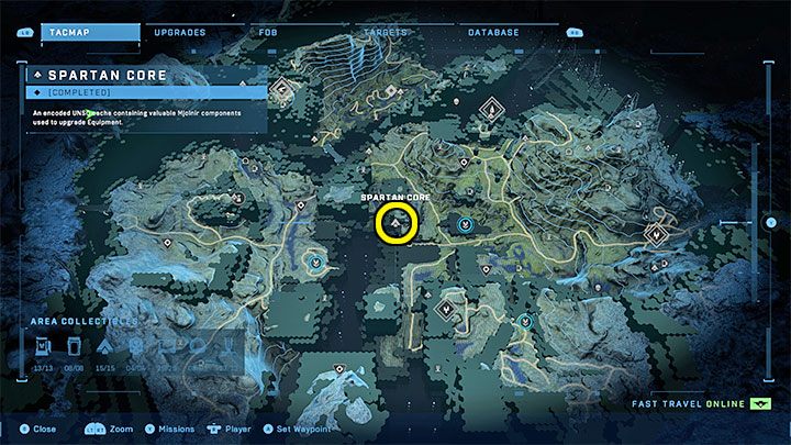 Der Kern befindet sich im zentralen Teil der Region – Halo Infinite: Mjolnir Armory and Spartan Cores (Reformation) – Reformation – Halo Infinite Guide