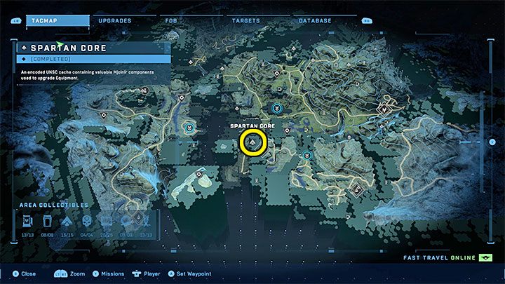 Der Kern befindet sich in der Nähe der Hauptgebäude von Annex Ridge – Halo Infinite: Mjolnir Armory und Spartan Cores (Reformation) – Reformation – Halo Infinite Guide