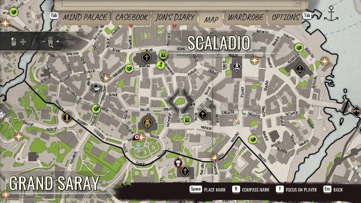 Region Scaladio – Sherlock Holmes Kapitel Eins: Die Schatzinsel, Stufe 2 – Komplettlösung, Lösung – Cordon Tales – Sherlock Holmes Kapitel Eins Guide
